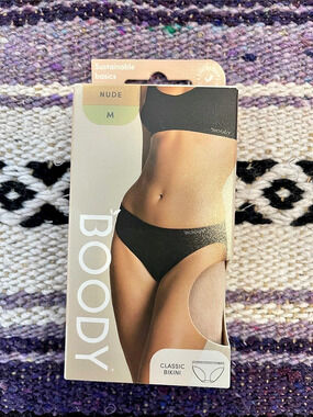 BOODY Classic Bikini in NUDE Size Medium NWT